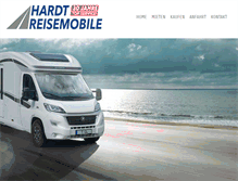 Tablet Screenshot of hardt-reisemobile.de